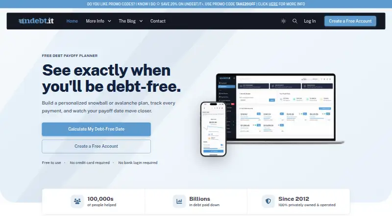 Undebt.it screenshot
