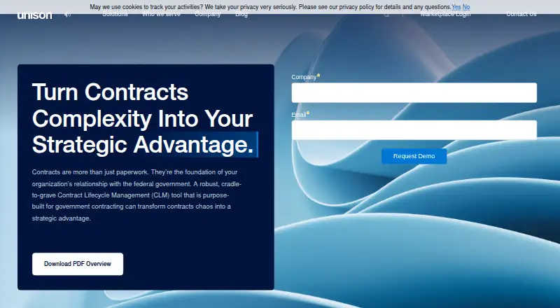 Unison Contract Lifecycle Management screenshot