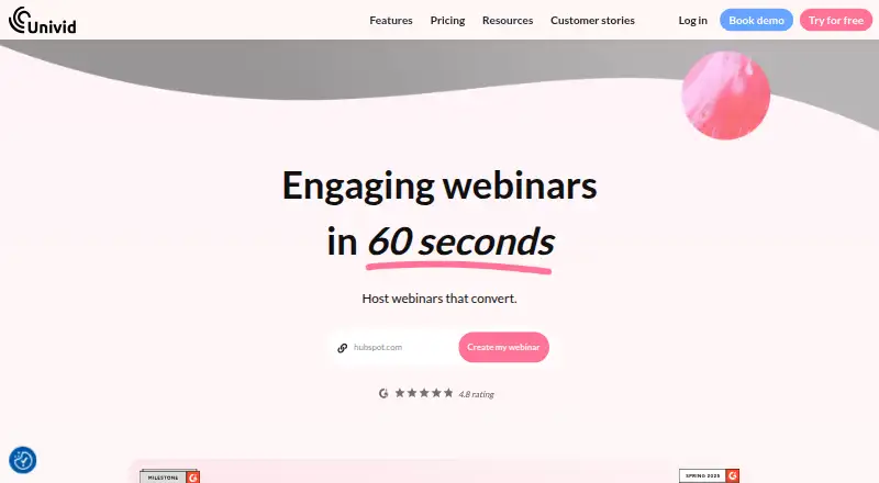 Univid screenshot