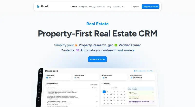 Unreal CRM screenshot