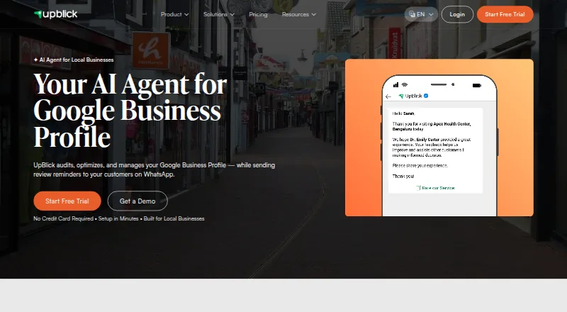 UpBlick screenshot