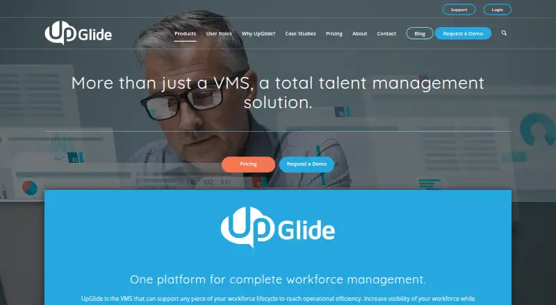 UpGlide Total Talent VMS screenshot