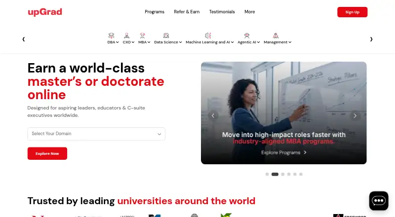 upGrad screenshot