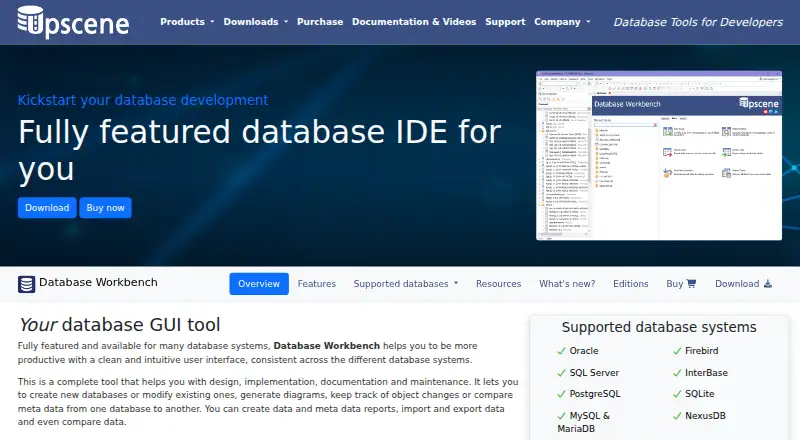 Database Workbench screenshot