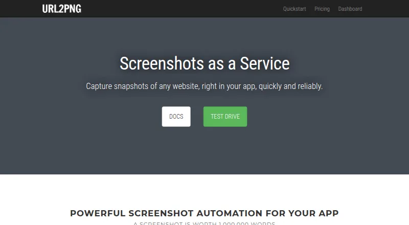 URL2PNG screenshot