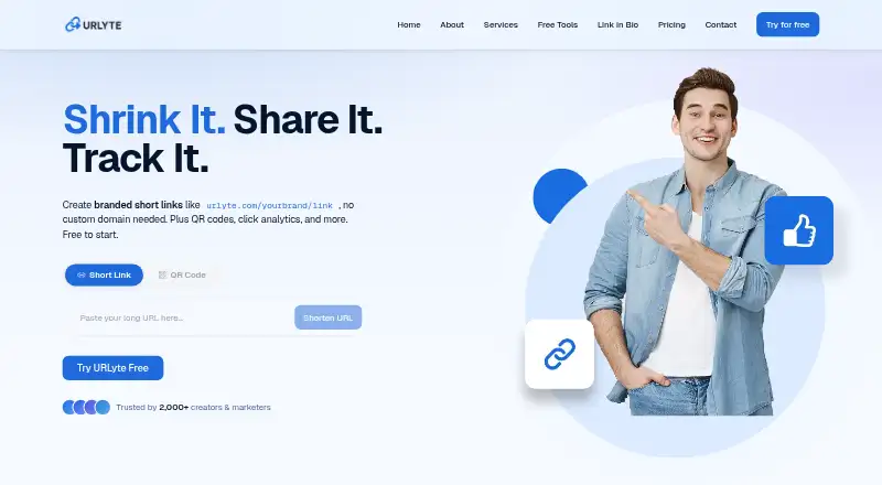 URLyte screenshot