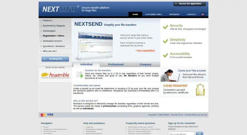 NextSend screenshot