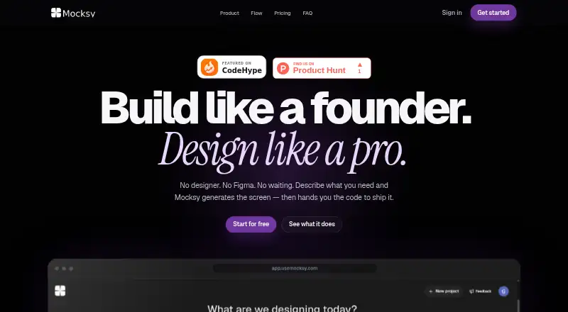 Mocksy screenshot