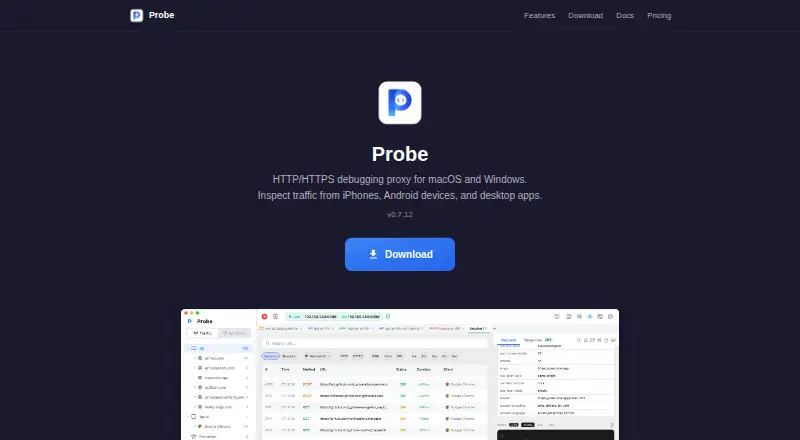 Probe screenshot