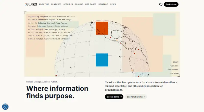 Uwazi screenshot