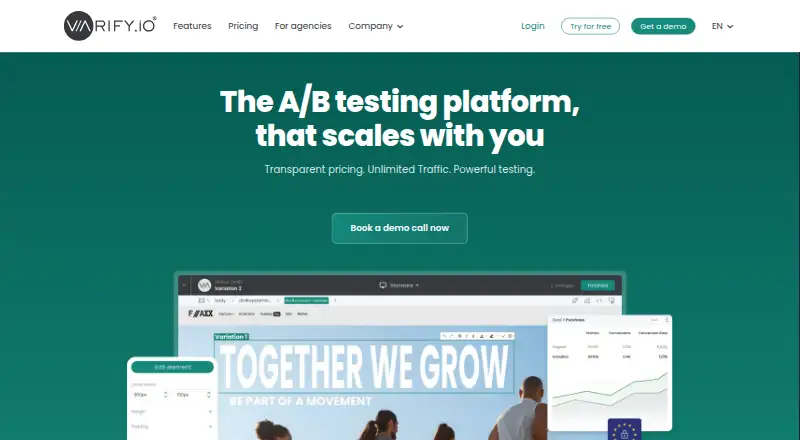 Varify.io screenshot