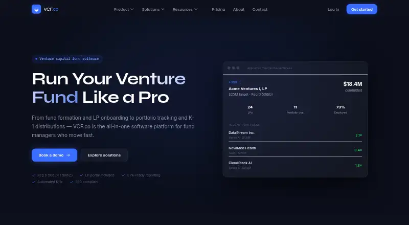 VCF.co screenshot