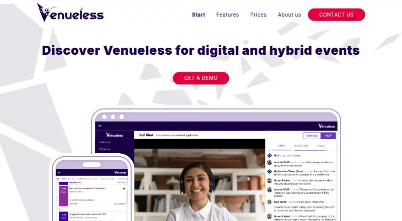 Venueless screenshot