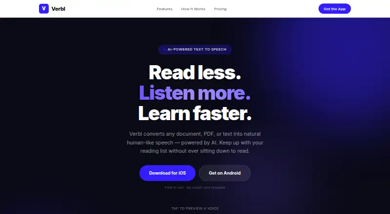 Verbl screenshot