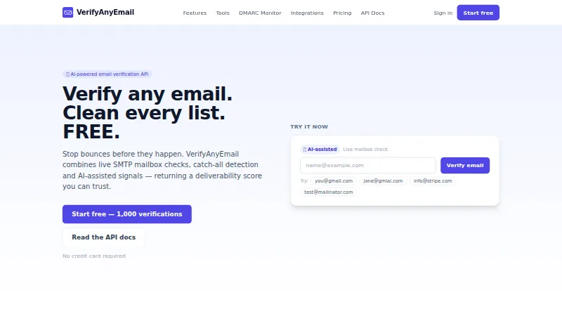VerifyAnyEmail screenshot