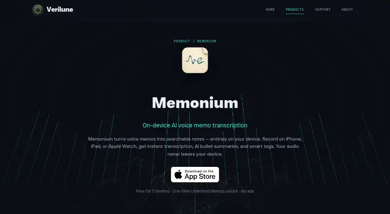 Memonium screenshot