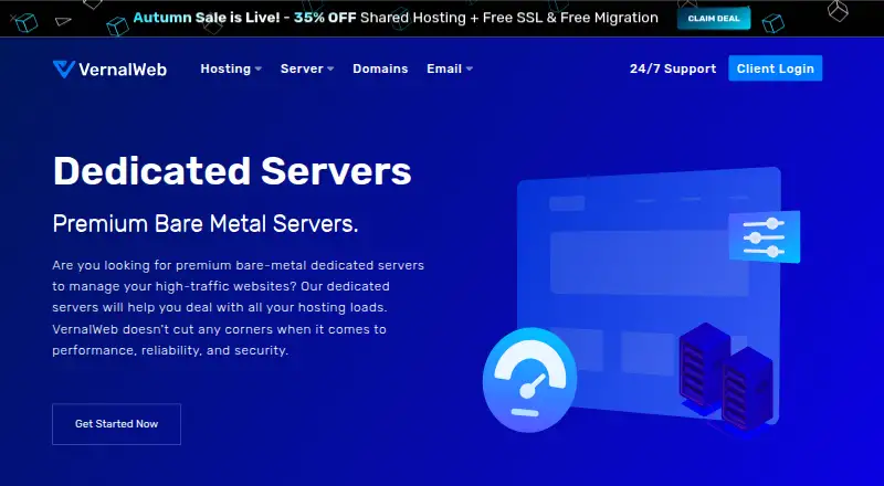 VernalWeb Dedicated Servers screenshot
