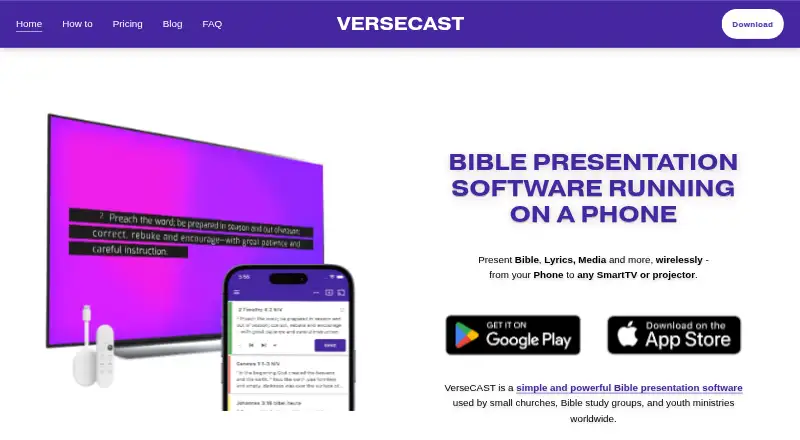 VerseCAST screenshot