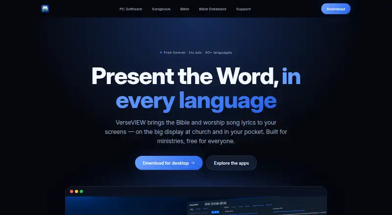 VerseVIEW screenshot