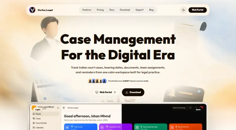 Vertex Legal screenshot