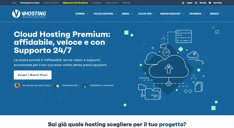 VHosting screenshot