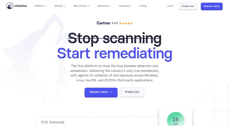 Vicarius vRx screenshot