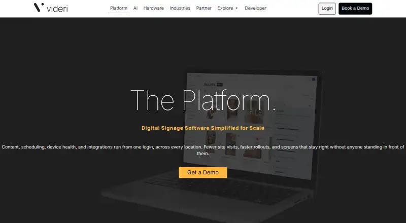 Videri Platform screenshot