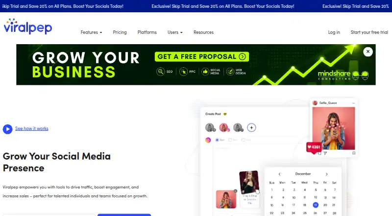 Viralpep screenshot