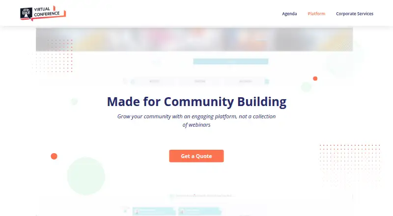 VirtualConference.com screenshot