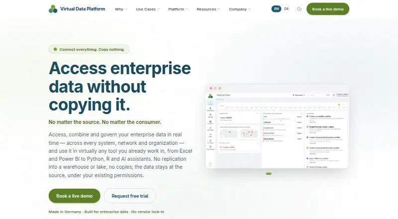 Virtual Data Platform screenshot