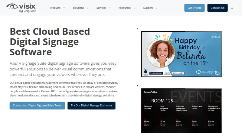 AxisTV Signage Suite screenshot