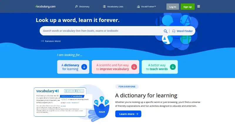 Vocabulary.com screenshot