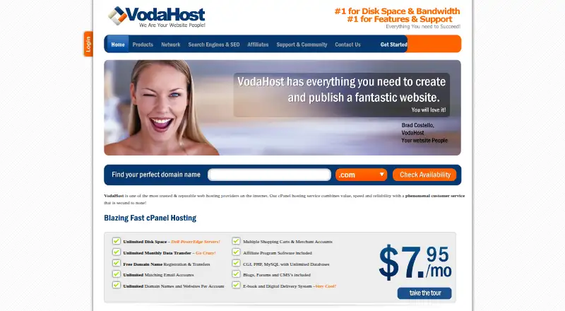 VodaHost screenshot