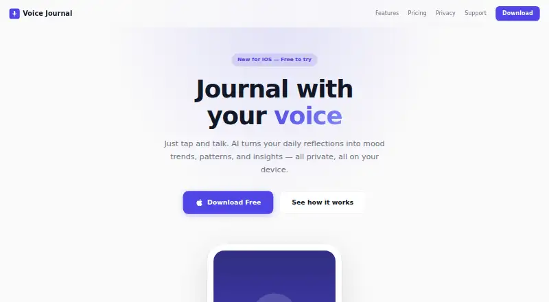 Voice Journal screenshot