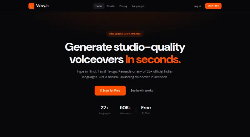 Voicy AI Voice Studio screenshot
