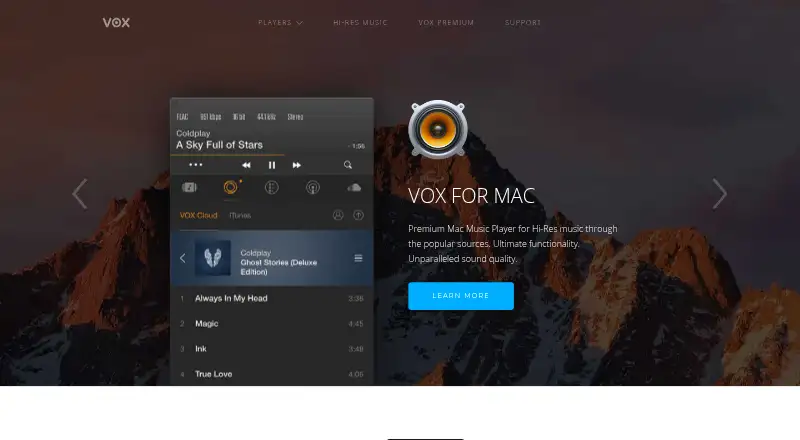 VOX Music Player screenshot