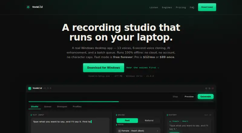 VoxWild screenshot