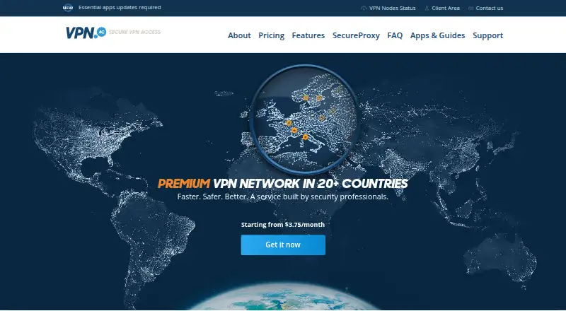 VPN.ac screenshot