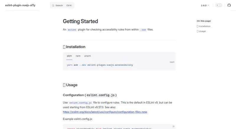 eslint-plugin-vuejs-accessibility screenshot