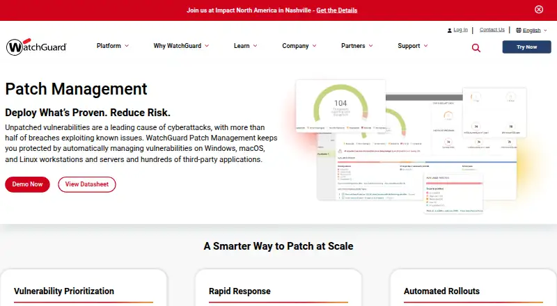 WatchGuard Patch Management screenshot