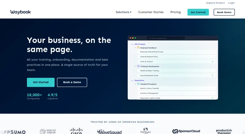 Waybook screenshot