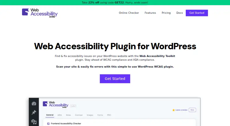 Web Accessibility Toolkit screenshot