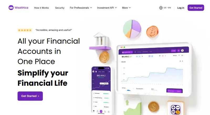 Wealthica API screenshot