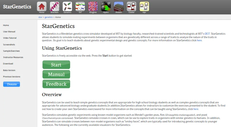 StarGenetics screenshot