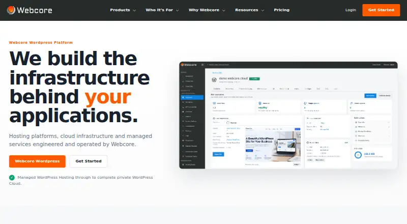 Webcore WordPress screenshot