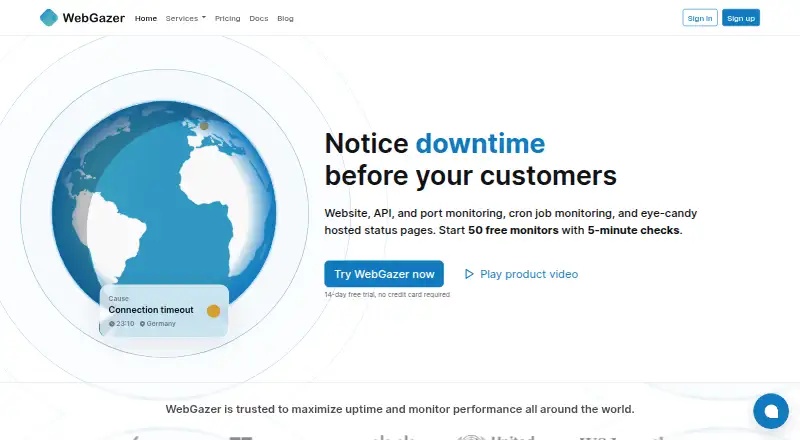 WebGazer screenshot