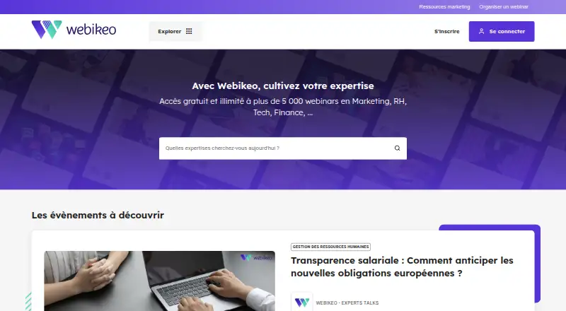 Webikeo screenshot