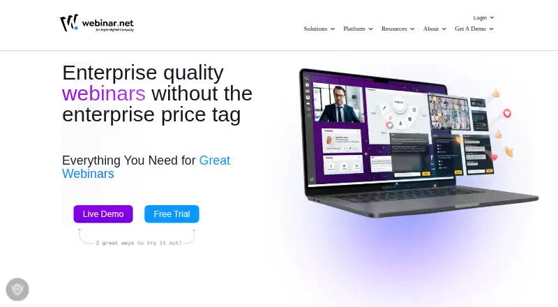 webinar.net screenshot