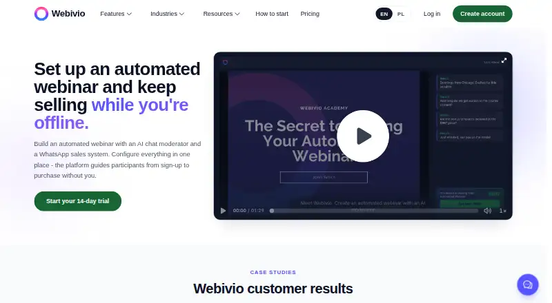 Webivio screenshot