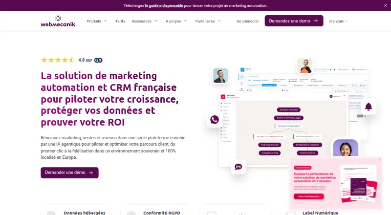 Webmecanik Automation screenshot